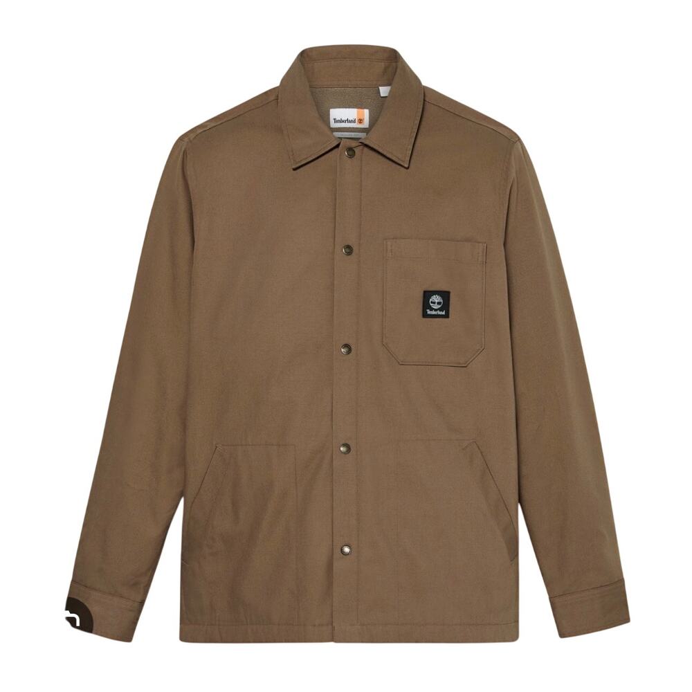 Timberland Men's Fleece Lined Overshirt - Chocolate Chip - Size: XXL